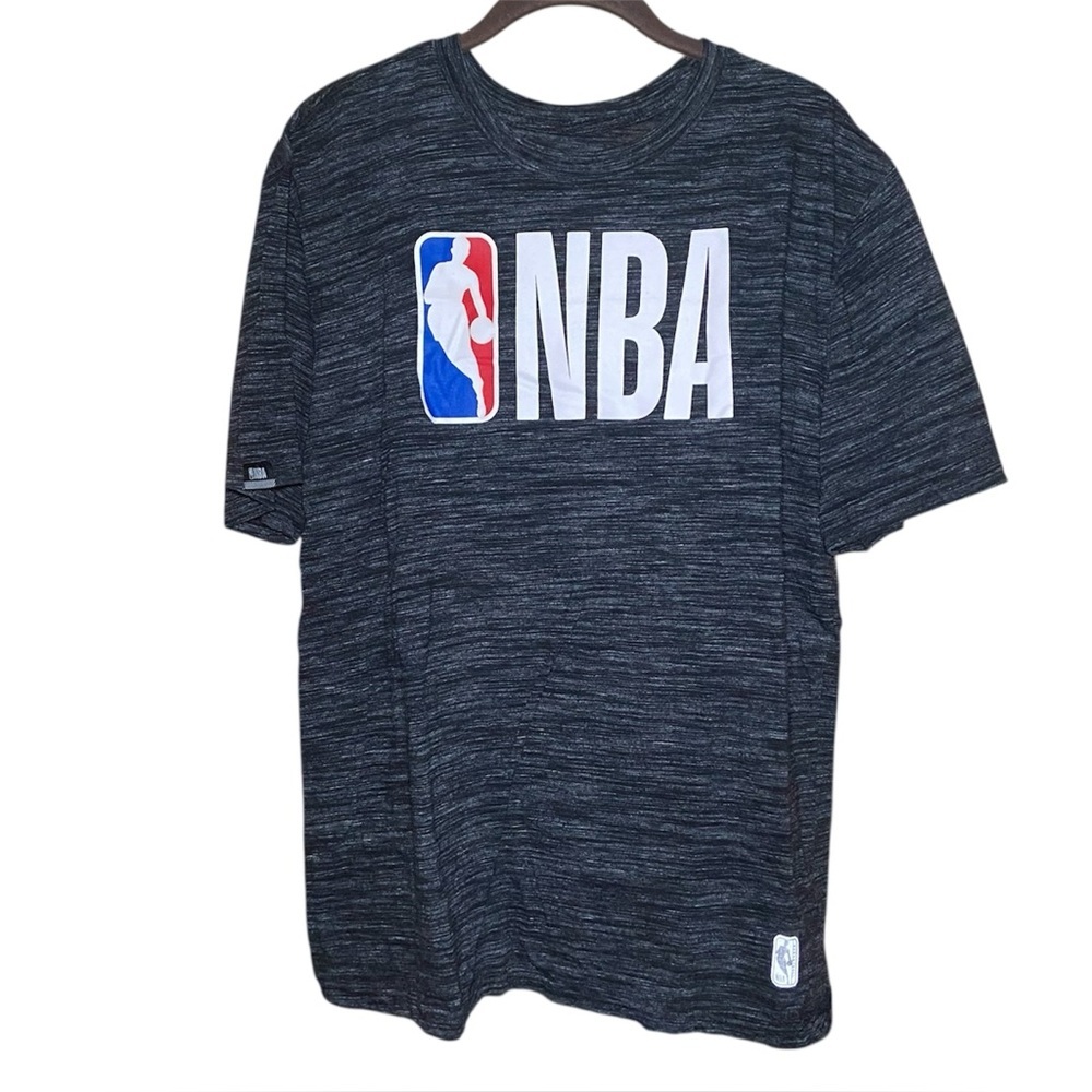 New Era NBA Team Logo T-shirt Heathered Black Size Medium